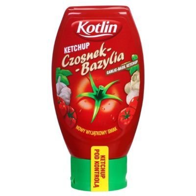 Kotlin, Ketchup czosnek-bazylia, 450 g Kotlin