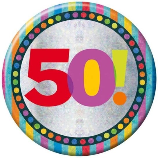 Kotylion, "50 Urodziny", XL 150, 15 cm Amscan