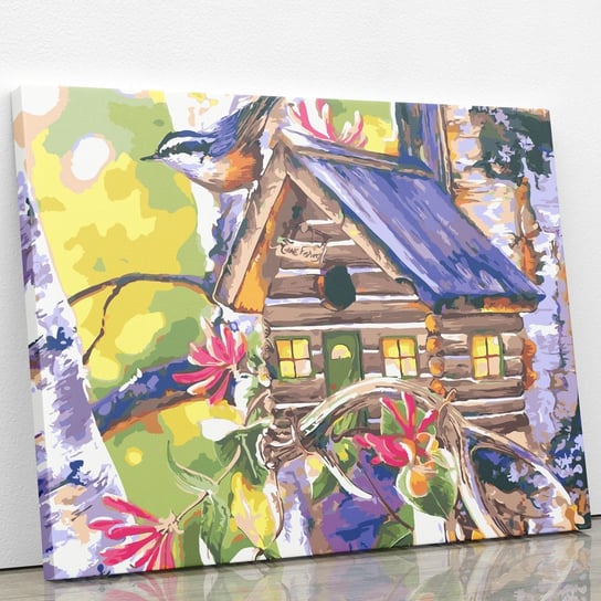 Kowalik w domku na drzewie - Malowanie po numerach 50x40 cm ArtOnly