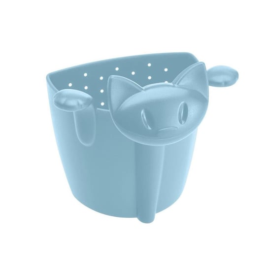 KOZIOL Zaparzaczka do herbaty Miaou, błękitna, 7,6x6,6x6 cm Koziol
