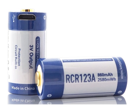 KP ICR16340-86PCM 860mAh Li-ION m-USB KP