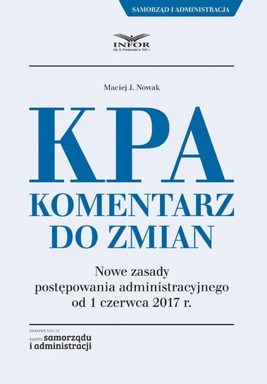 KPA. Komentarz do zmian - ebook PDF Nowak Maciej J.