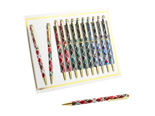 Kpl. 12 długopisów - Laser pen (mix kolorów) LEONARDO ENGLAND Inna marka