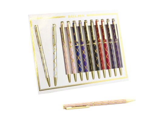 Kpl. 12 długopisów - Laser pen (mix kolorów) LEONARDO ENGLAND Inna marka