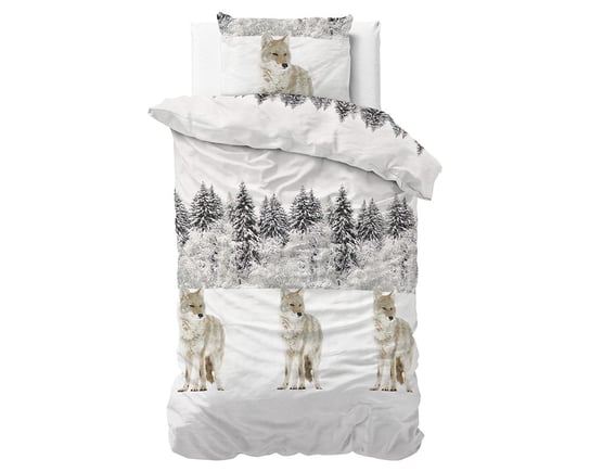 Kpl 140x220 FL WINTER WOLF flanela Sleeptime