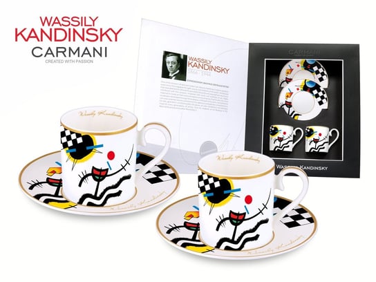 Kpl. 2 filiżanek espresso - Wassily Kandinsky. Contrasting sounds/1924r. Carmani