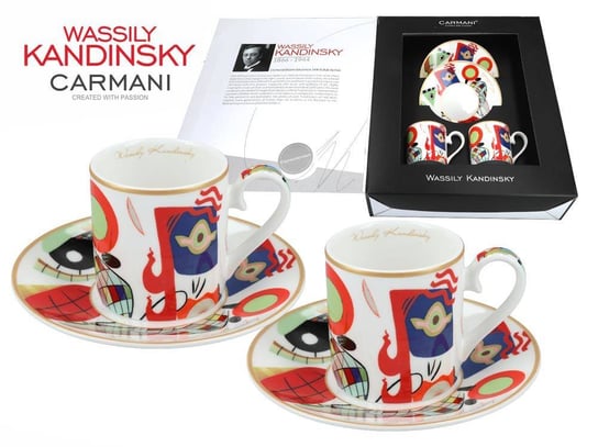 Kpl. 2 filiżanek espresso - Wassily Kandinsky, Muses (CARMANI) Carmani
