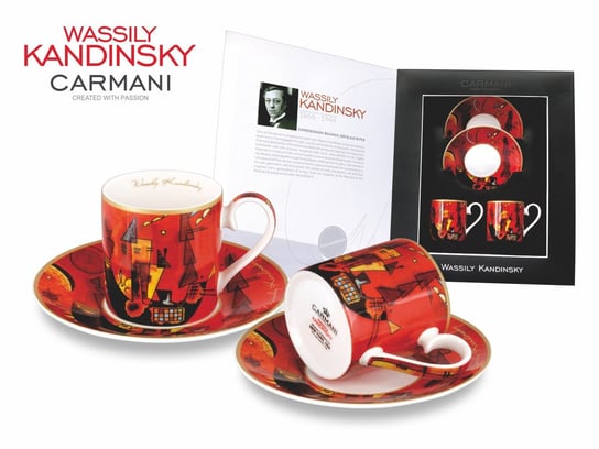 Kpl. 2 filiżanek espresso - Wassily Kandinsky. With and against /1929r. Carmani