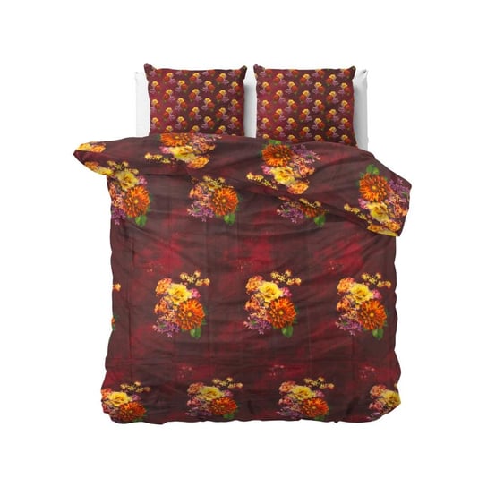 Kpl 200x220 DEEP FLOWER bordo Sleeptime