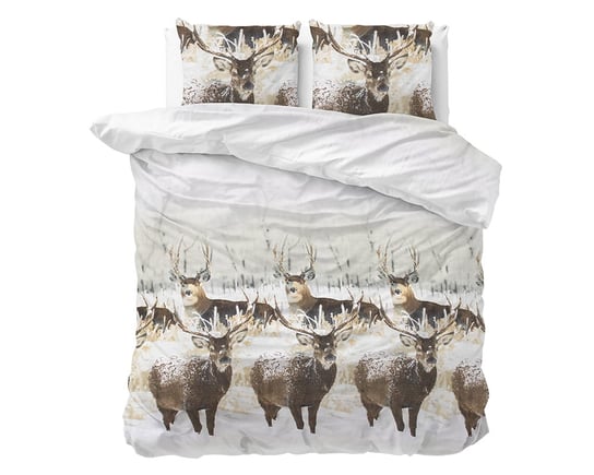 Kpl 200x220 FL WINTER DEER flanela Sleeptime