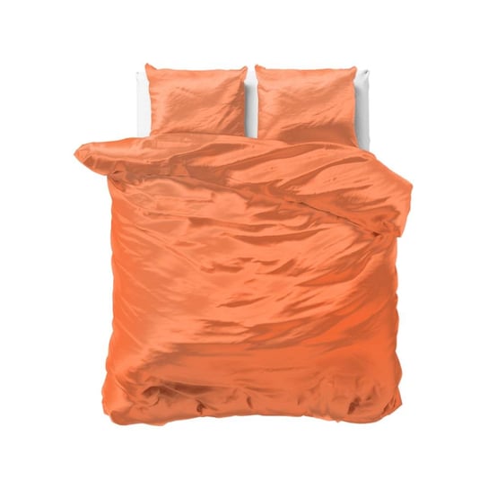 Kpl 240x220 BEAUTY SKIN CARE  pastel pomarańcz jedwabny mikroperkal pościel Sleeptime