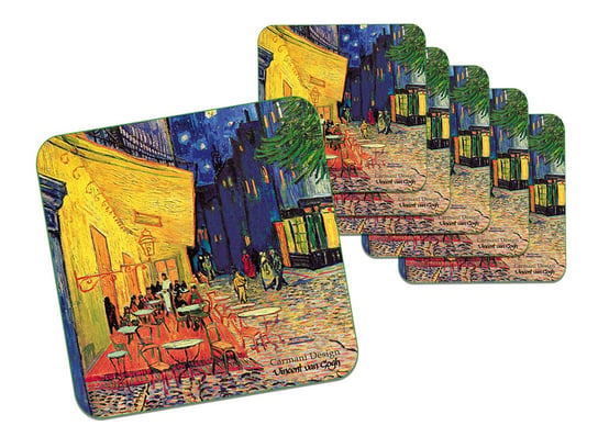 Kpl. 6 podkładek korkowych - V. van Gogh, Taras Kawiarni w Nocy (CARMANI) Carmani