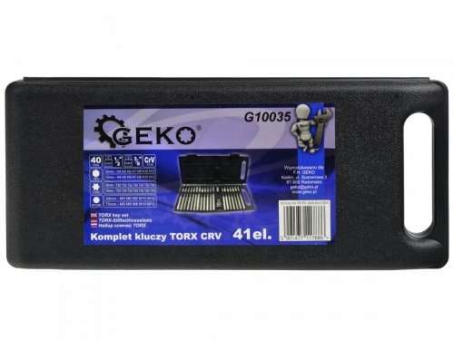 Kpl.kluczy torx CRV 41el. plastic box (10) Geko