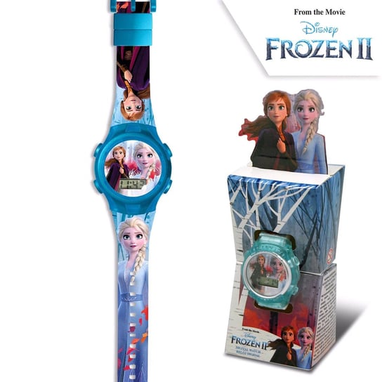 Kraina Lodu 2, Elektroniczny Zegarek Sportowy Frozen - Kraina Lodu