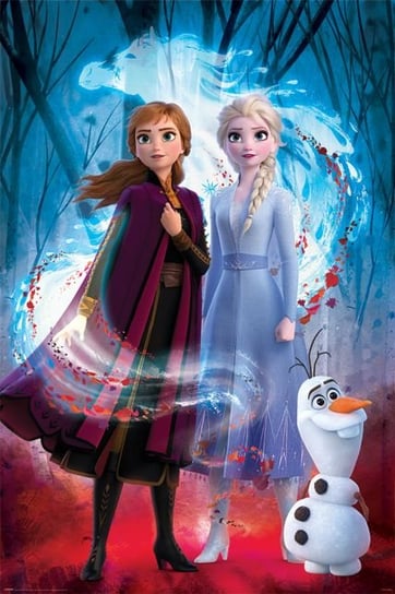 Kraina Lodu 2 Elsa, Anna i Olaf - plakat 61x91,5 cm Frozen - Kraina Lodu