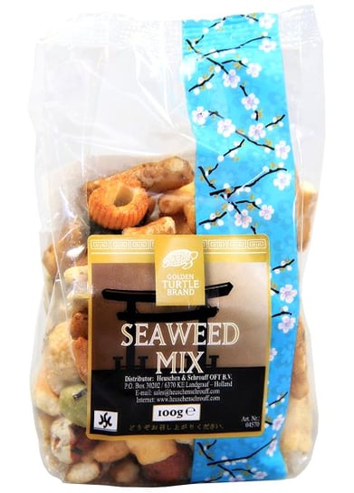 Krakersy ryżowe Arare, snack miks Seaweed 100g - Golden Turtle Brand Golden Turtle Brand