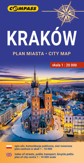 Kraków. Plan miasta 1:20 000 Opracowanie zbiorowe