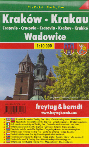 Kraków Wadowice city pocket. Mapa 1:10 000 Freytag & Berndt