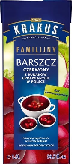 Krakus Zupa Barszcz Czerwony FAMILIJNY święta 1,5l Krakus