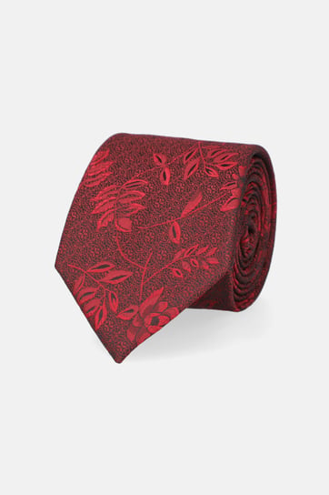 Krawat Bordowy w Róże Inna marka
