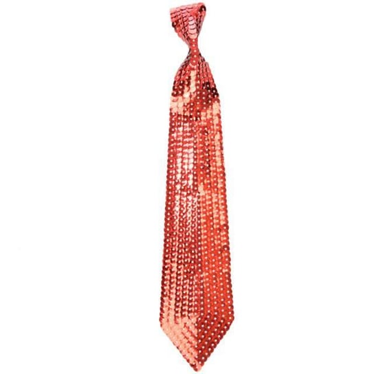 Krawat, cekinowy, czerwony, Arpex
