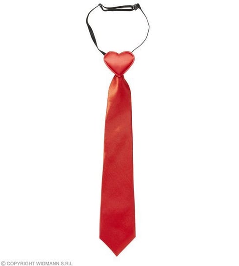 Krawat czerwony z sercem Widmann