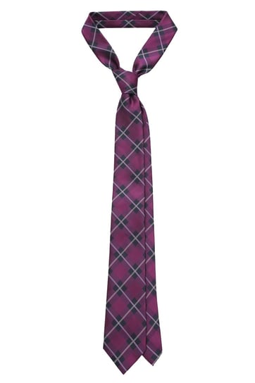 Krawat Fioletowy w Kratę Lancerto