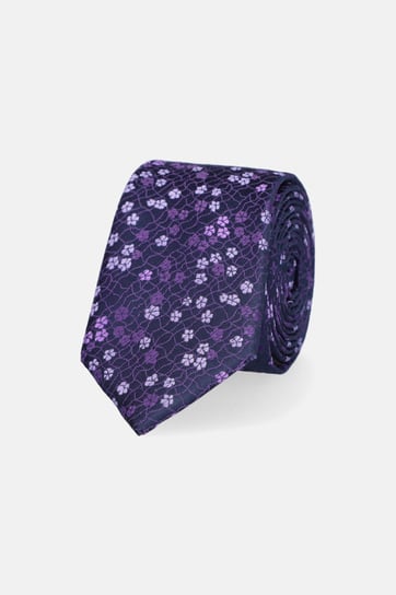 Krawat Fioletowy w Kwiaty Inna marka