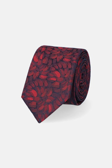 Krawat Granatowo-Bordowy Wzór Inna marka
