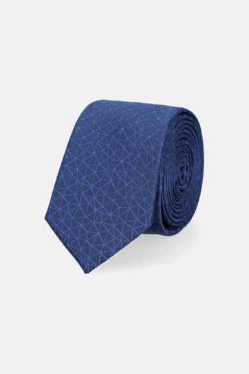 Krawat Granatowy Wzór Geometryczny Inna marka