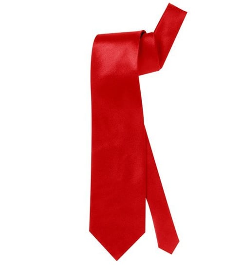 Krawat satynowy, czerwony Widmann