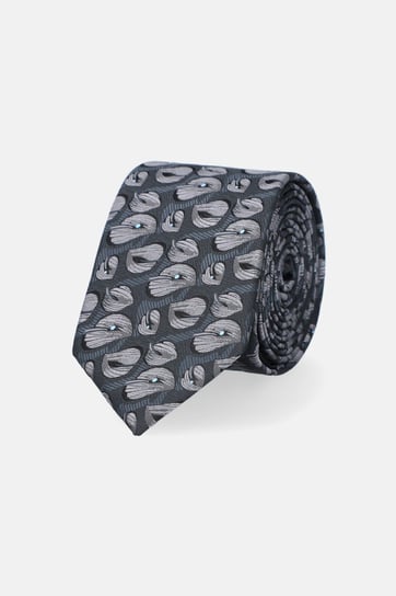 Krawat Szary w Liście Inna marka