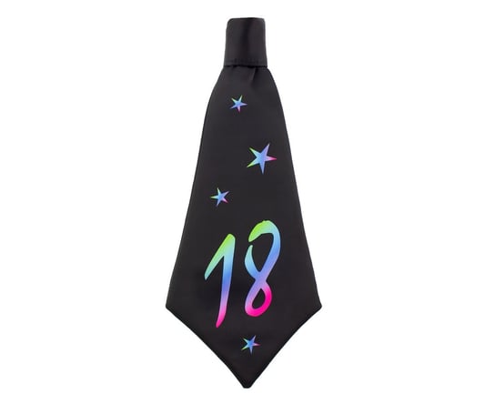 Krawat urodzinowy Beauty&Charm 18, rozm. 42x18 cm GoDan