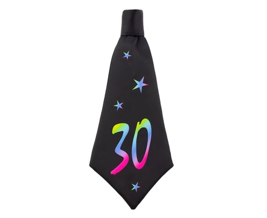 Krawat urodzinowy Beauty&Charm 30, rozm. 42x18 cm GoDan