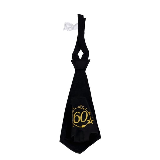 Krawat urodzinowy z miejscem na puszkę 60lat ABC