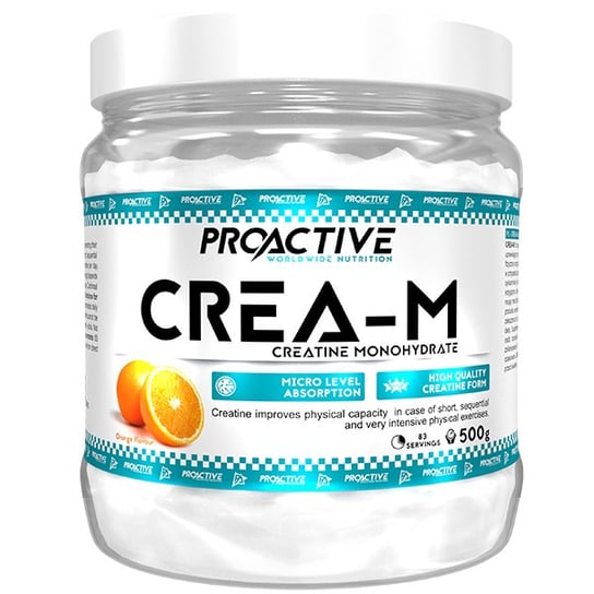 Kreatyna Proactive Crea M - Monohydrat - 500G Pomarańcza Proactive