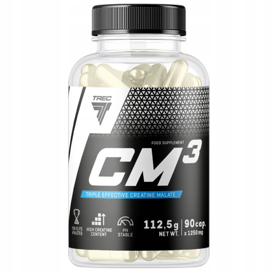 Kreatyna Trec Cm3 90 Kaps Potężny Jabłczan W Kapsułkach Mocny T-C-M Trec Nutrition