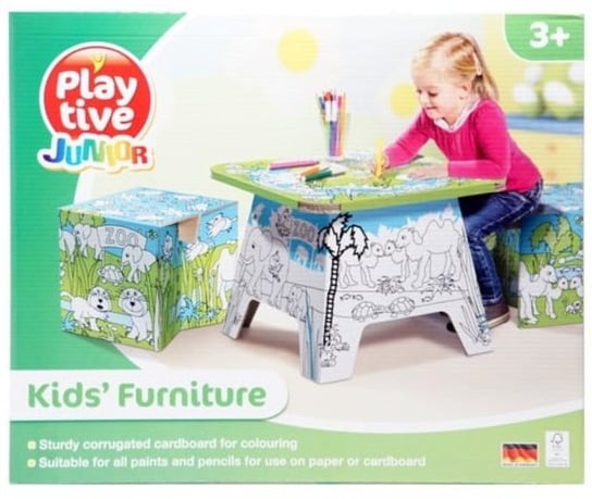 Kreatywne Mebelki dla dzieci stoli i 2 krzesła Play Tive Play tive Junior