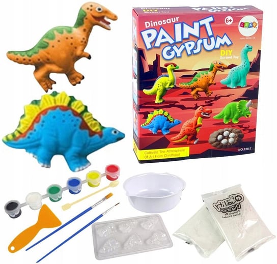 Kreatywne Zabawki Dla 6 Latka Do Malowania Dinozaury Gips Magnesy Lodówkę Dajmo