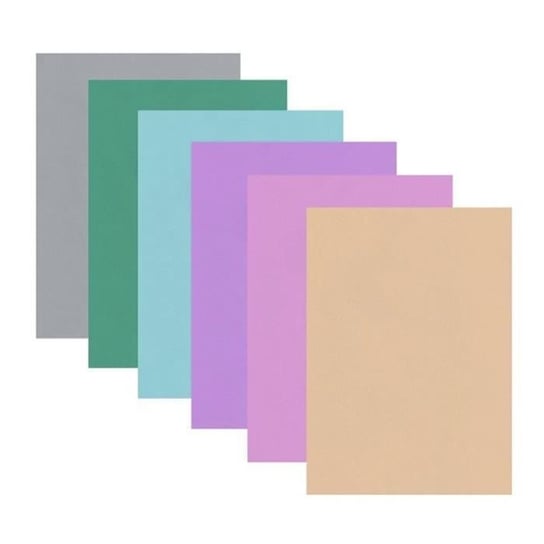 Kreatywne ziarno - Arkusze gumowe x 6 - pastelowe kolory Inna marka