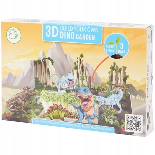 Kreatywny zestaw dla dzieci do zbudowania własnego rezerwatu z dinozaurami, z rzeżuchą do wysiewu Inna marka