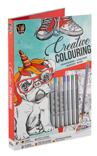 Kreatywny Zestaw Do Kolorowania Piesek 8 Kolorów Grafix