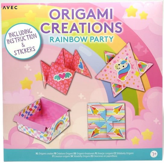 Kreatywny Zestaw Do Origami - Tęczowe Przyjęcie Avec