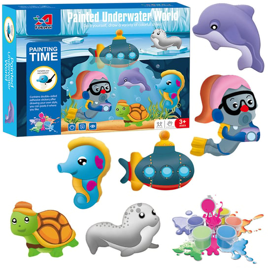 Kreatywny Zestaw Odlewy Gipsowe Malowanie Podwodny Świat Zabawka Dla Dzieci Trifox