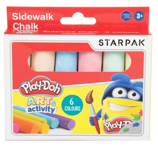 Kreda chodnikowa 6 kolorów Play-Doh STARPAK (453897) Starpak