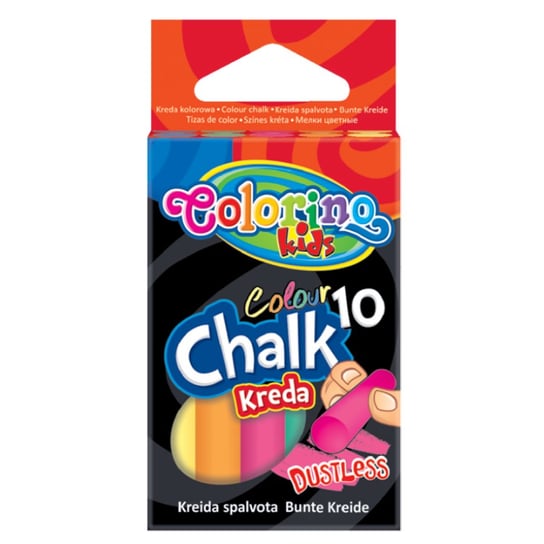 Kreda kolorowa, Colorino Kids, 10 sztuk Colorino