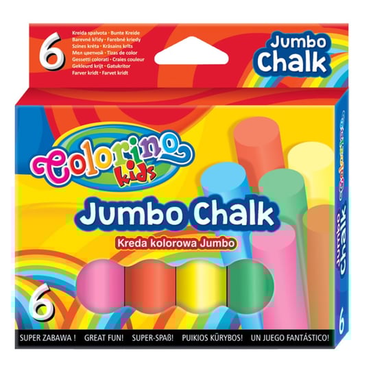 Kreda kolorwa, Colorino Kids, 6 sztuk Colorino