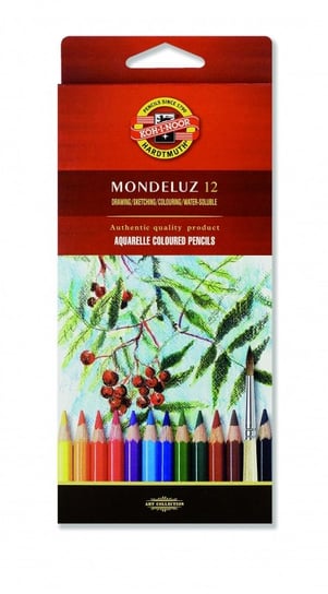 Kredki akwarelowe Koh-I-Noor Mondeluz, 12 kolorów Koh-I-Noor