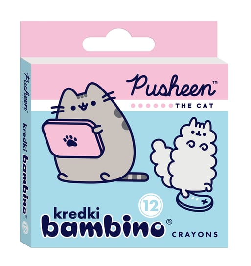 Kredki Bambino, 12 kolorów, Pusheen The Cat St.Majewski