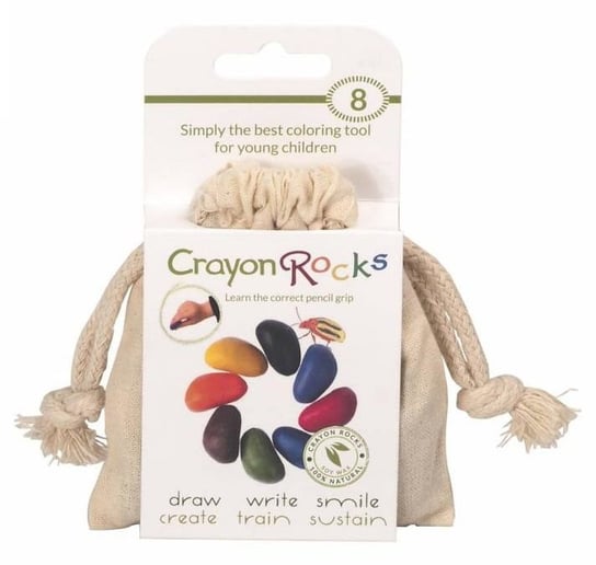 Kredki Crayon Rocks w bawełnianym woreczku - 8 kolorów Crayon Rocks